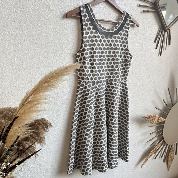 Nwt Stitch Fix Pixley Womens Millie Textured Knit Circle Print Fit Flare Dress S - Picture 5 of 10